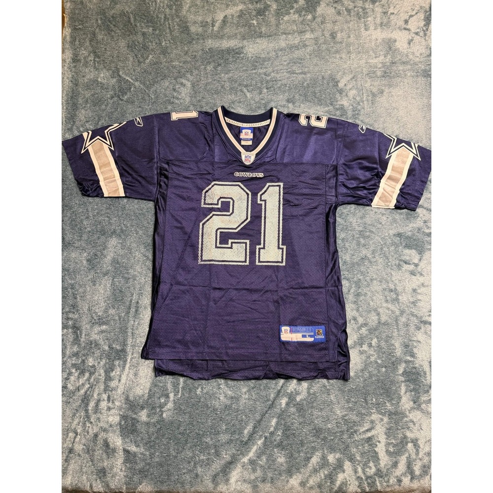 Dallas Cowboys Julius Jones Jersey 21 Reebok Men L Navy NFL Football Large